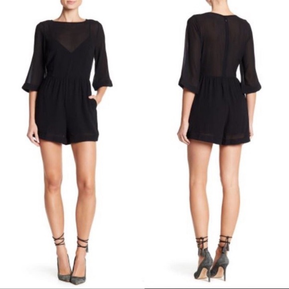 LINE DOT Black Romper size small - Picture 4 of 12